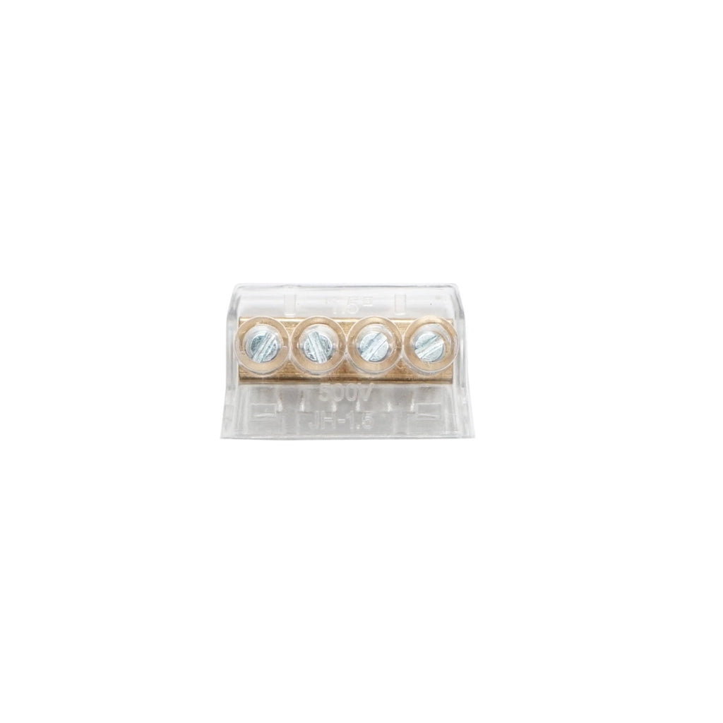 Morsettiera di fine stringa 10A 500V, 4 poli 1,5mm Leader