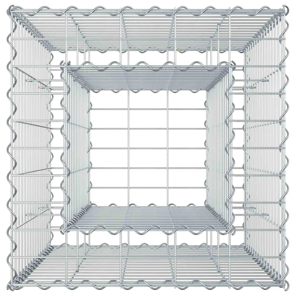 Letto rialzato in gabbione Argento CFW3990112