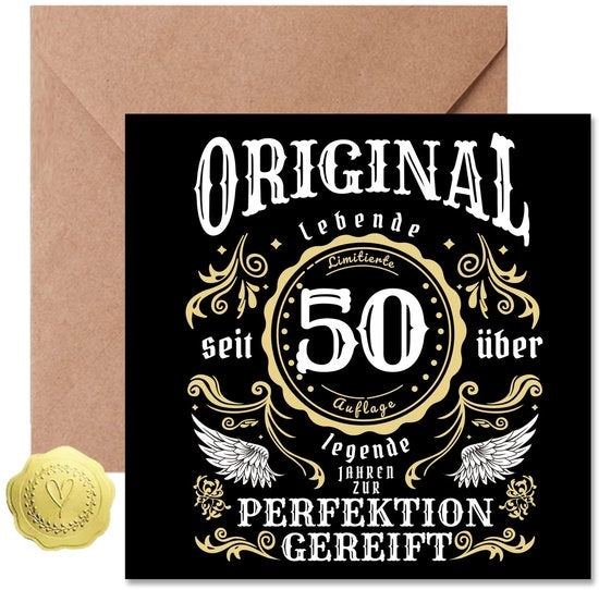 Carta di compleanno stile retro - Carta di compleanno con busta - Carta di compleanno divertente - Regali per compleanno - Amanti della moto vintage - Carta di alta qualità 300 g/m² - Carta di auguri "Grazie