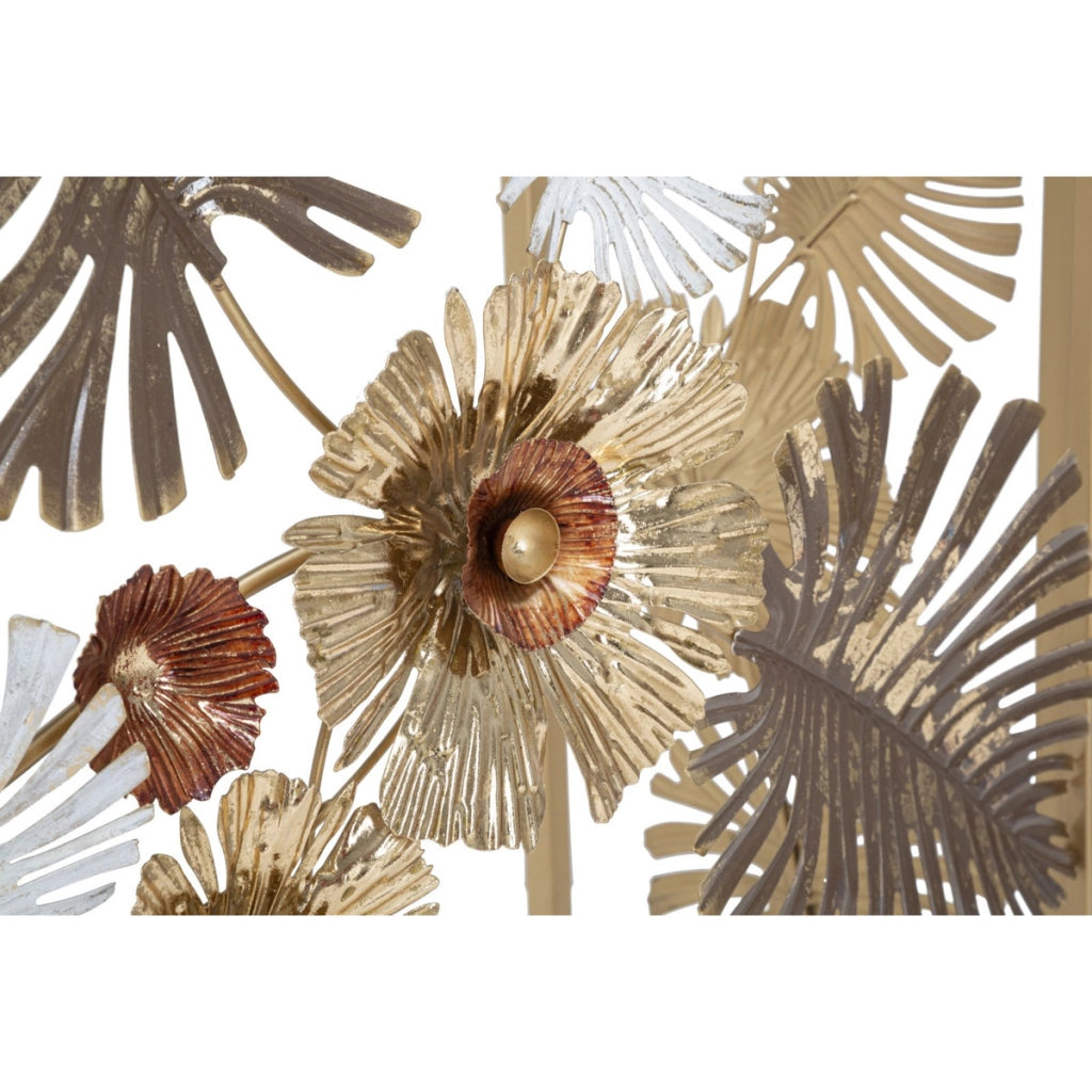 Tavolo Consolle Foglia 71, Multicolore, Metallo, 113x40x80 cm