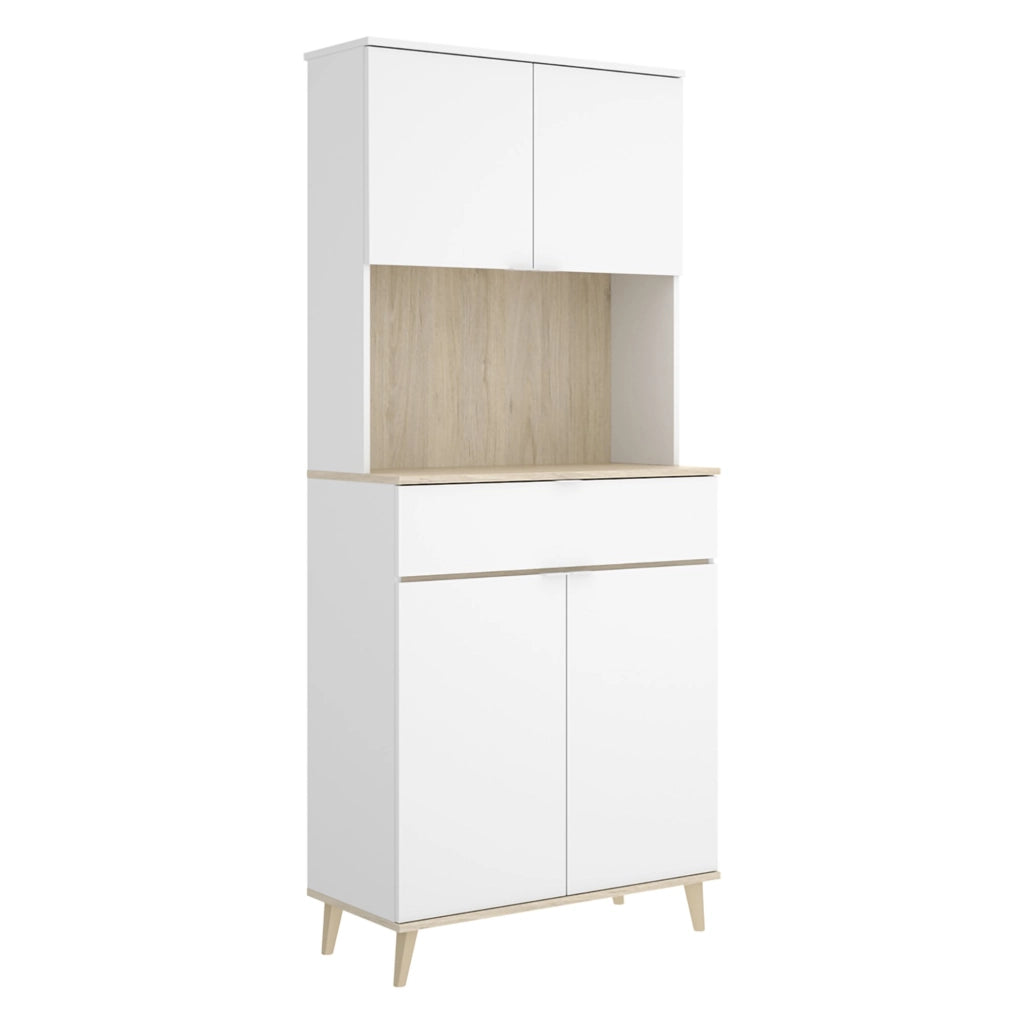 Madia Findlay, Credenza un Cassetto, 40x60x191h cm Bianco