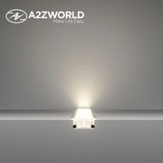 Kit Profilo Alluminio Completo Da 2 Metri Per Striscia Led, Larga Da Incasso, Dimensione 27.1X11.3mm, Larghezza Interna 12mm, 224g/m, Copertura Opale, Tappi Chiusura e Clip Fissaggio Incluso