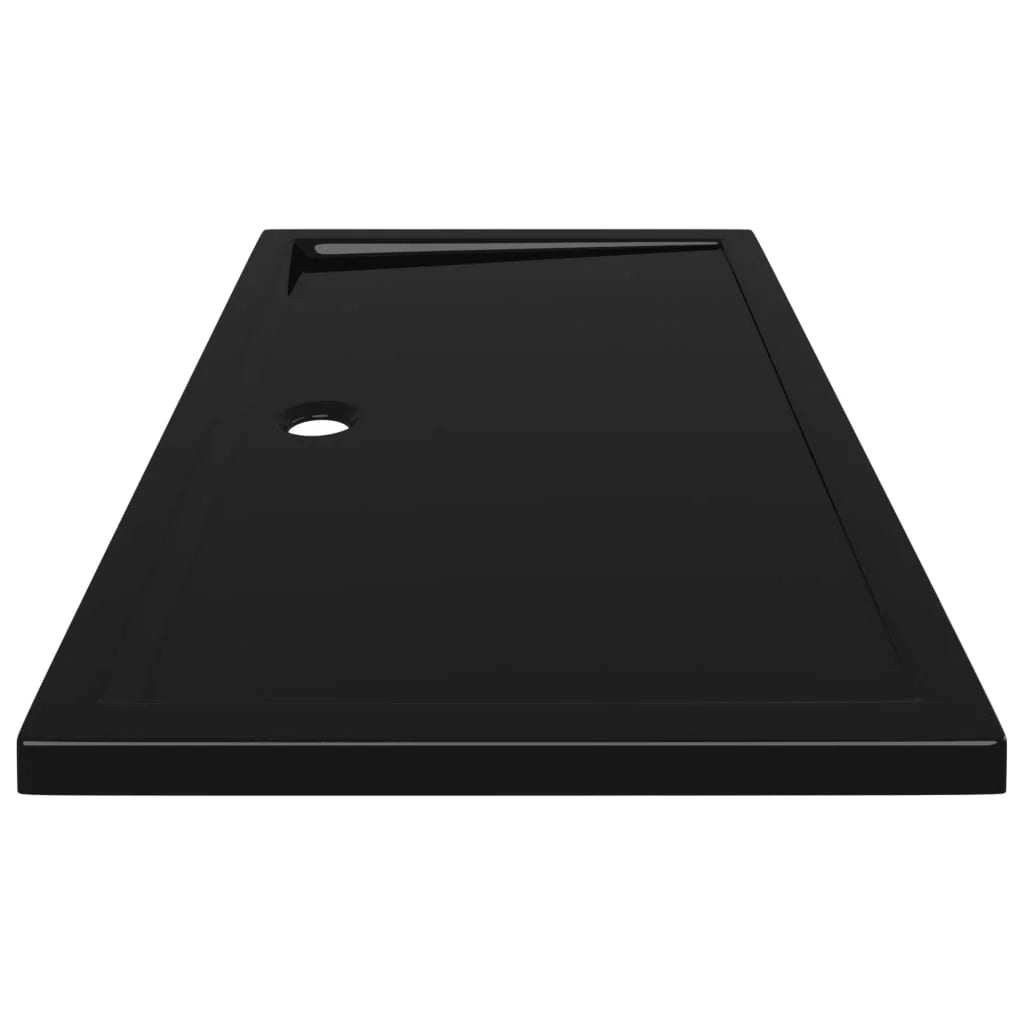 Piatto doccia base doccia piatto doccia bagno WC cabina doccia casa interno rettangolare 70x120 cm ABS nero 02_0001958