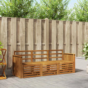 Set divani 3 pcs Naturale Legno di Acacia Massello 3374284