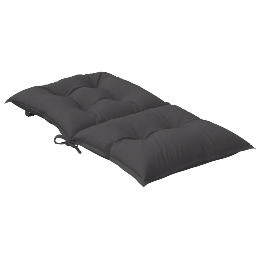 Cuscini Sedia Schiena Bassa 4 pz Antracite MÃ©lange 100x50x7 cm