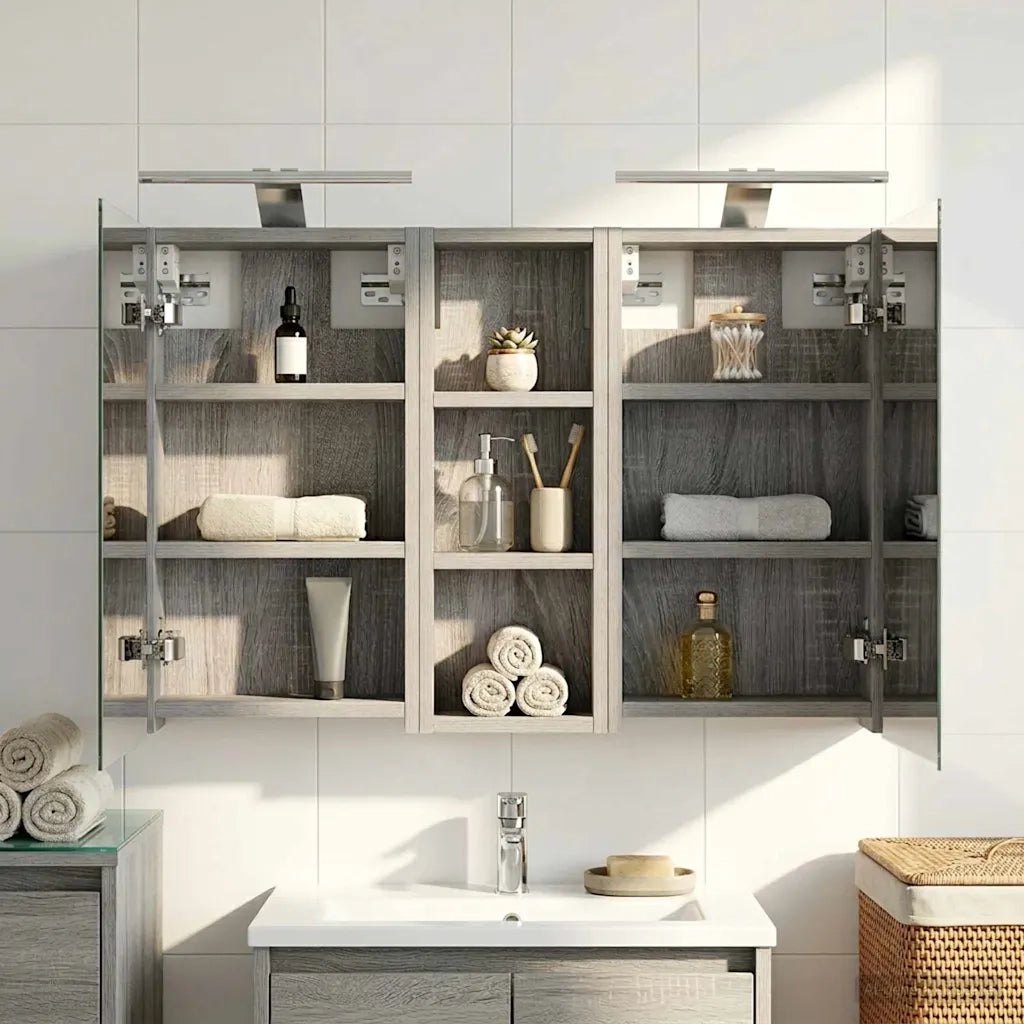 Set di Armadi da Bagno con lo scaffale 3 pcs 80 x 10,5 x 50 cm 3403661