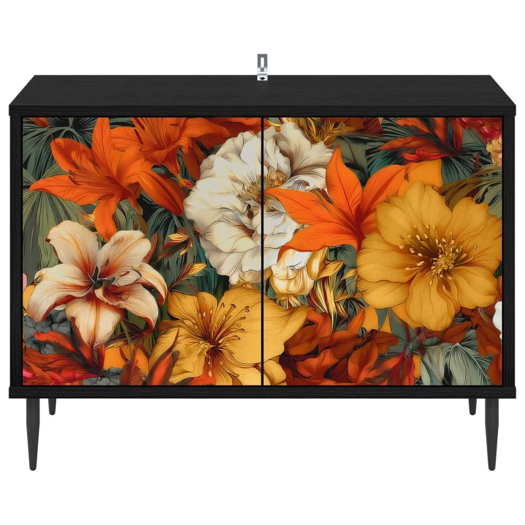 Mobile TV GENNEP 69 x 33 x 50,5 cm Rovere Nero 8007015