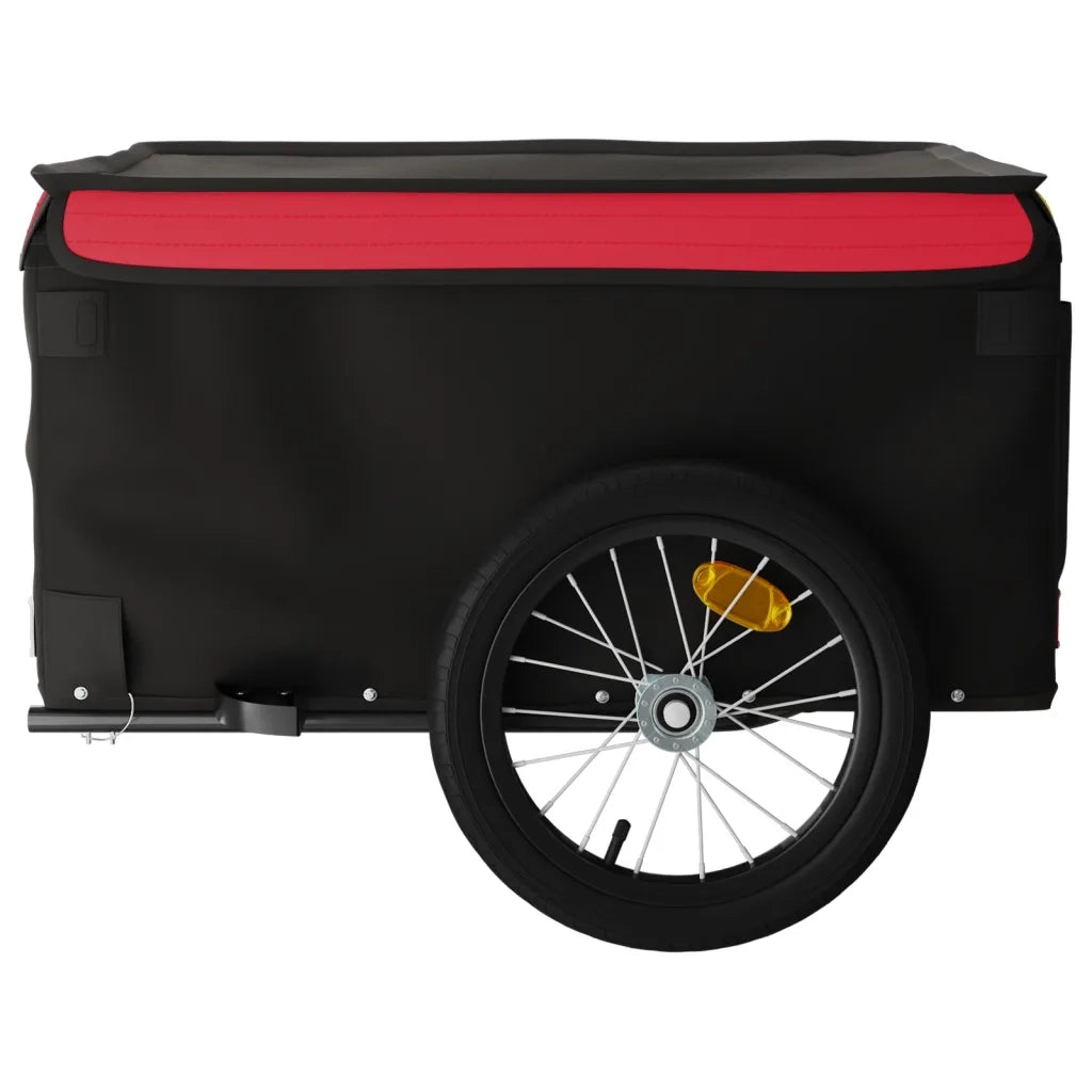 Rimorchio da Bici Nero e Rosso 45 kg in Ferro CFW3623062