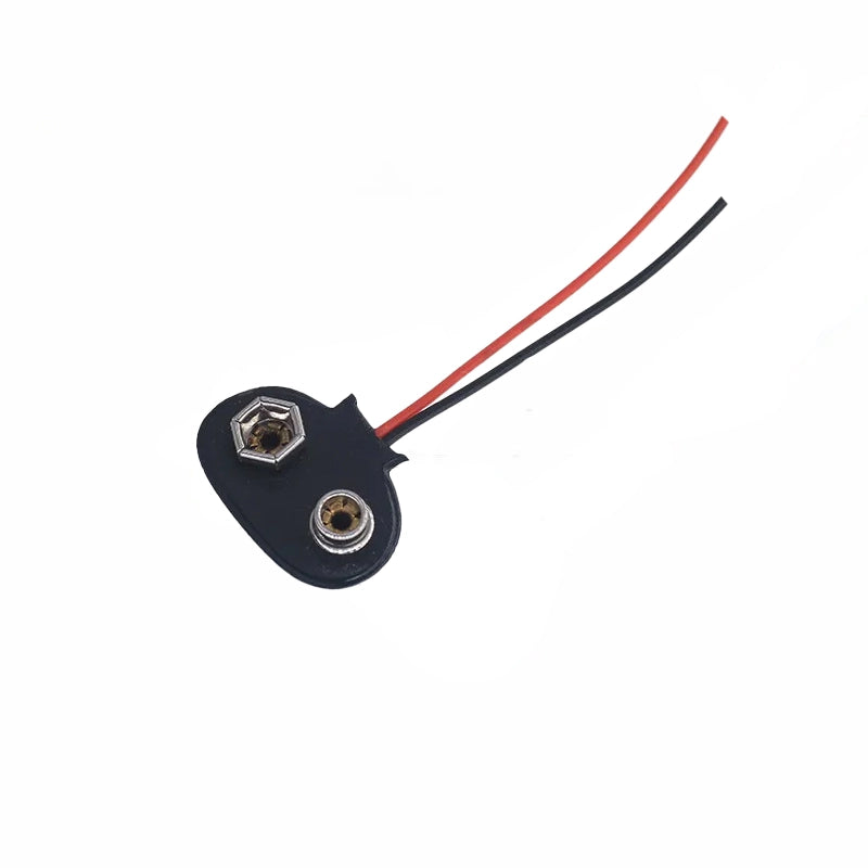 Adattatore Batteria 9V DC Rosfix – Connettore per Progetti DIY ed Elettronica | Lunghezza Cavo 15 cm