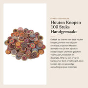 Gemma 100 Stuks - 25 mm Knopen Ronde Gemengde - Naaiknopen Handgemaakte - Decorazione Fai da Te - Ideali per Artigianato
