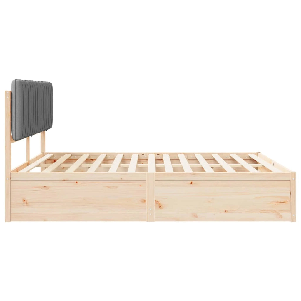 Letto con Testiera Rivestita Grigio chiaro 180 x 200 cm 3398214