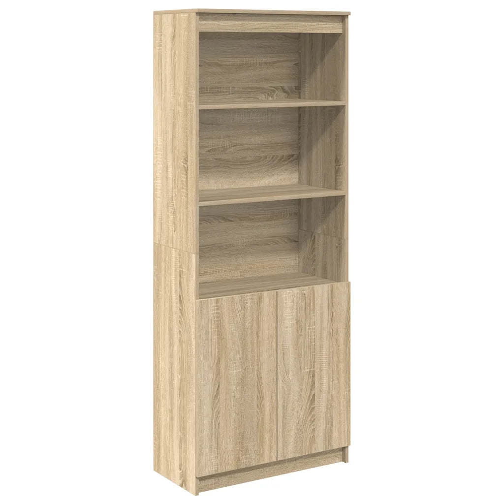 Credenza Rovere Sonoma 70x35x180 cm in Legno Multistrato