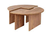 Tavolino in legno "Moira" 90 x 90 x 41 cm - Pino Atlantico