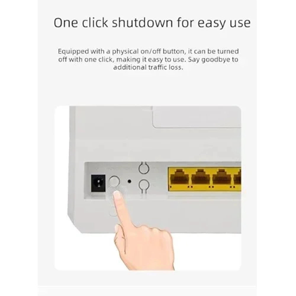 Trade Shop - Router Mobile Wi-fi Wireless 4g/5g 1200mbps Con 4 Porte Ethernet Batteria 4400mah Q-a10 -
