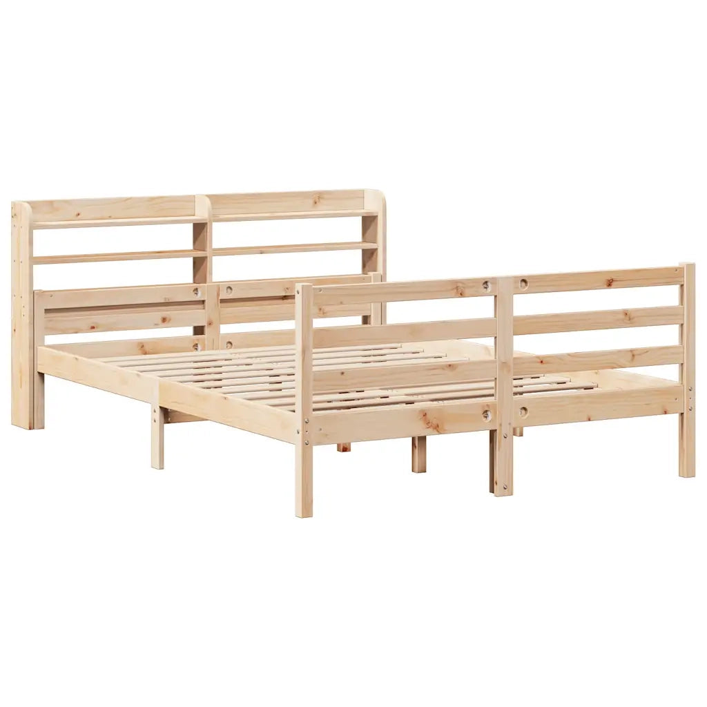 vidaXL Giroletto con Testiera 150x200 cm in Legno Massello di Pino