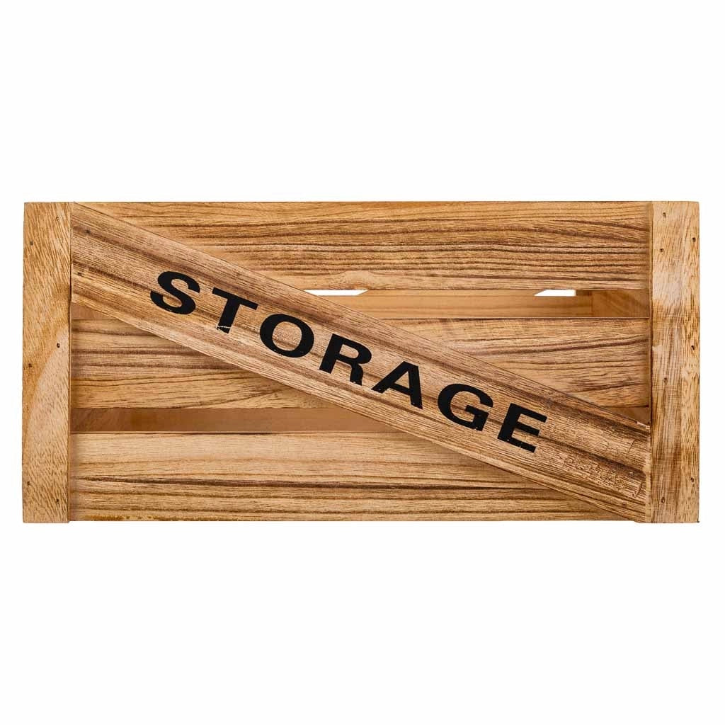 Set cassetti in legno 2 pezzi 36x26x18 -31x21x16h cm