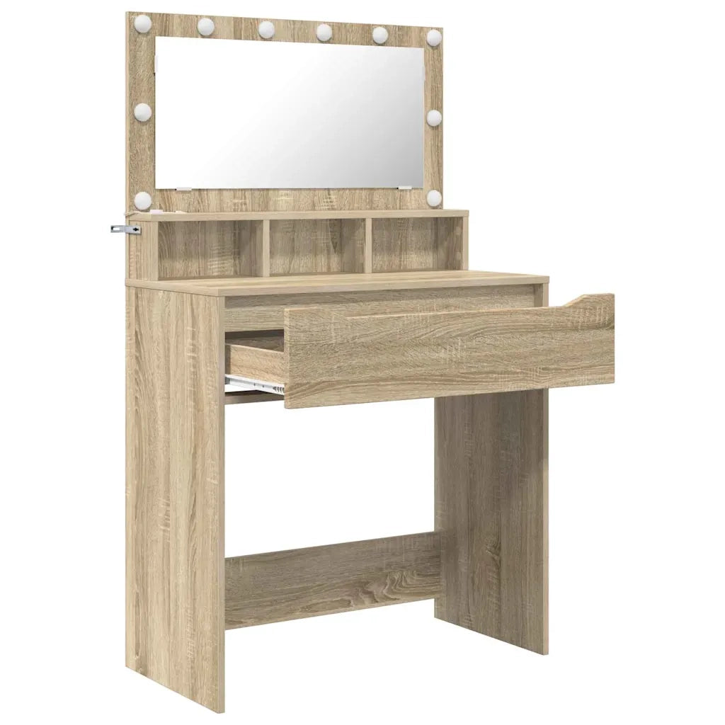 Tavoli da Trucco per Camera da Letto con cassetto Rovere Sonoma