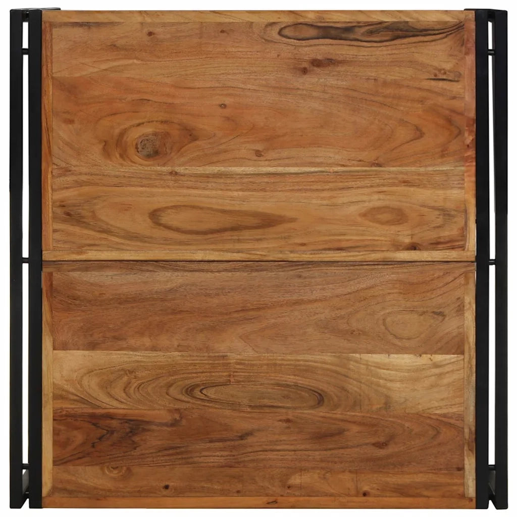 Tavolino Salotto 80x80x35 cm Legno Massello di Acacia 4016672