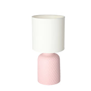 Lampada da tavolo Candellux INER rosa/bianca E14 32cm