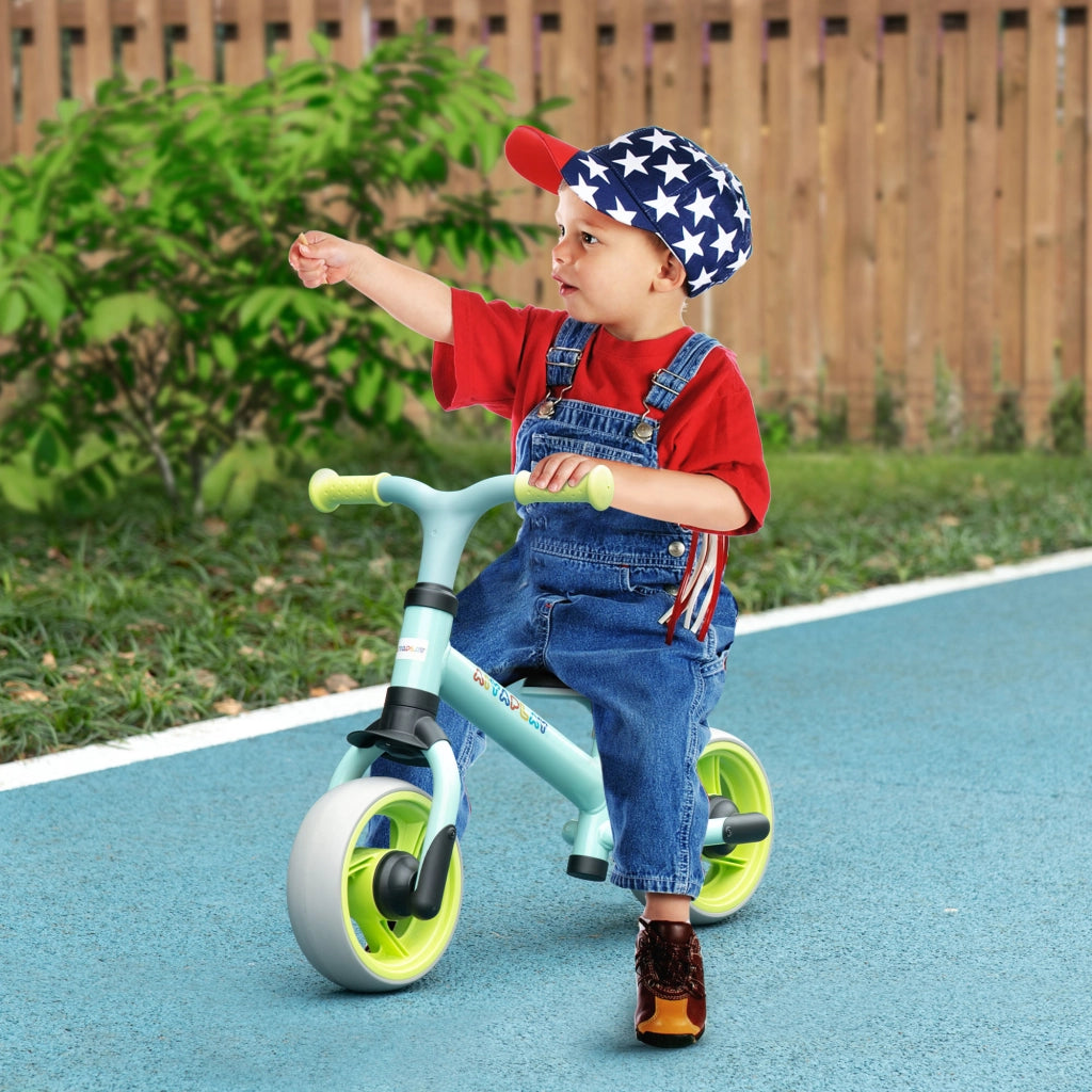 Bicicletta di Equilibrio per Bambini 18-48 Mesi ¨C zephmum ¨C Verde e Turchese 66.5x34x47 cm