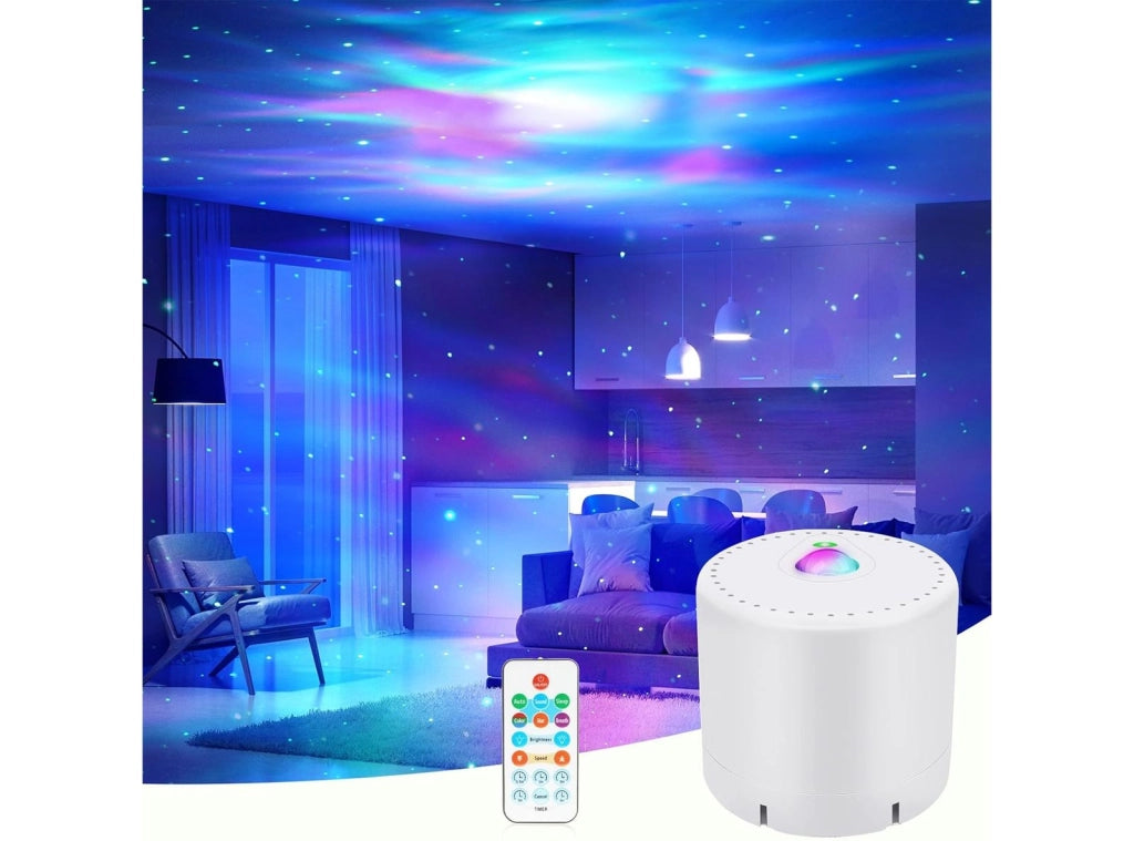 Lampada Proiettore Stelle Cielo Stellato Luce Rotante Nebulosa con Timer e Telecomando per Bambini Adulti Regalo Decorazioni