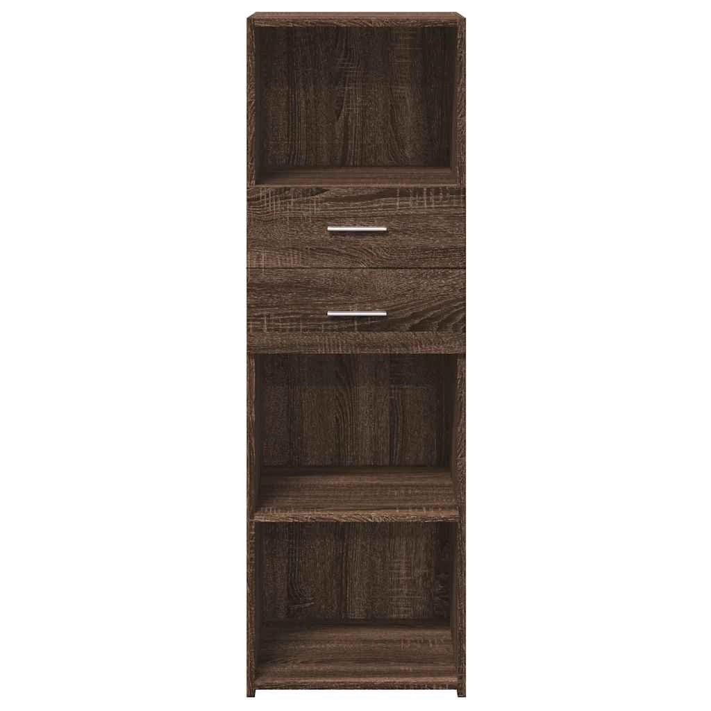 Buffet credenza cassettiera mobiletto mobile contenitore organizer cucina soggiorno salotto alto 40 x 42,5 x 124 cm legno ingegnerizzato marrone 02_0033715