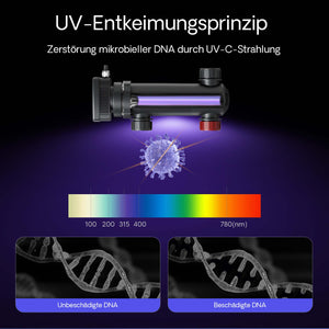 CUV-318 Chiarificatore acqua per laghetti Filtro luminoso 18W