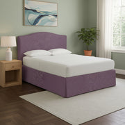 Eccles, Letto Singolo Sfoderabile Made in Italy, Viola Lilla