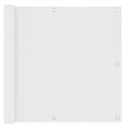 Schermo per balcone schermo per la privacy 90 x 400 cm tessuto Oxford bianco 02_0010058