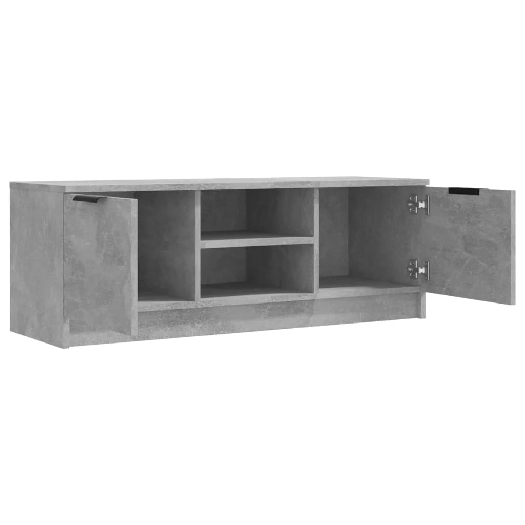 Mobile TV multimediale mensola TV credenza mobile TV sala da pranzo soggiorno camera da letto 102 x 35 x 36,5 cm legno ingegnerizzato grigio 02_0025565