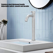 Faucetta per Lavandino da 1/2 Pollici in Acciaio Inossidabile a Filo Singolo per Acqua Fredda - 304 Acciaio Inossidabile Liscio - Stile Elevato per Bagno Cucina