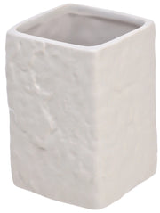 Porta spazzolino FERID in ceramica Bianco