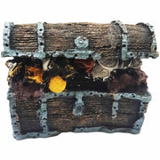 Trade Shop - Scrigno Tesoro Pirati Grande 11x7x9cm Ornamento Per Acquario Decorazioni Pietra -