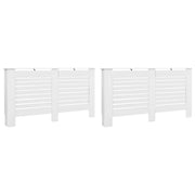Coperture per Radiatori 2 pz Bianche 152x19x81,5 cm in MDF CFW5703712
