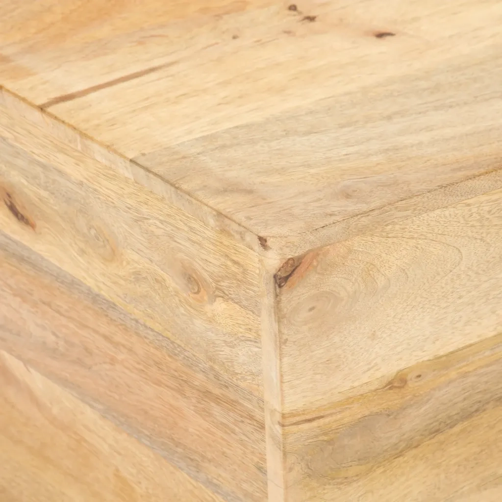 Tavolino da CaffÃ¨ a Forma di V 66x66x30 cm in Legno di Mango