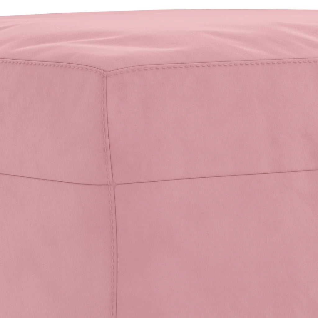 Set di Divani 4 pz Rosa in Velluto