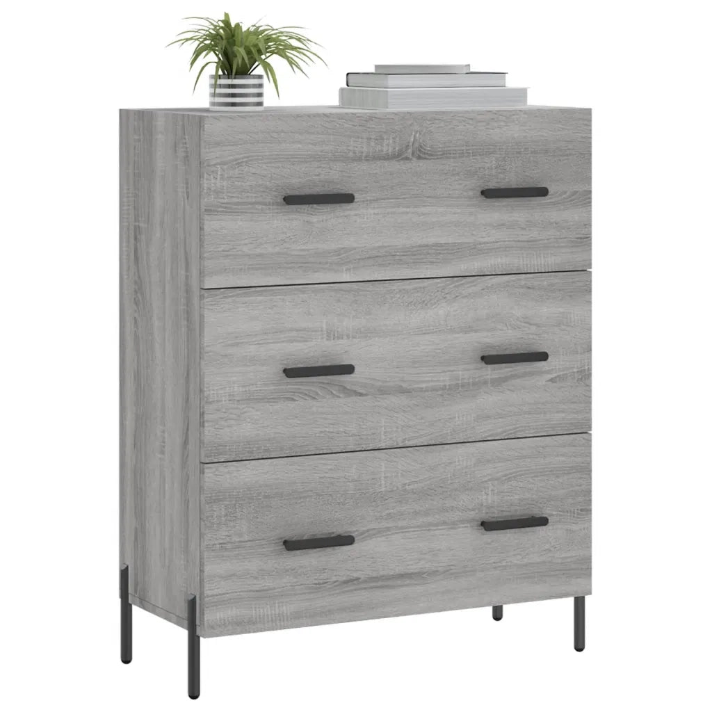 Credenza Grigio Sonoma 69,5x34x90 cm in Legno Multistratocod mxl 128558