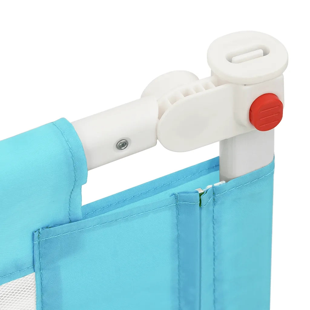 Sponda Letto di Sicurezza per Bambini Blu 140x25 cm in Tessuto 10210