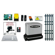 Kit Motore Automazione Cancello Scorrevole Automatico Con 5 Mt Cremagliera 230V