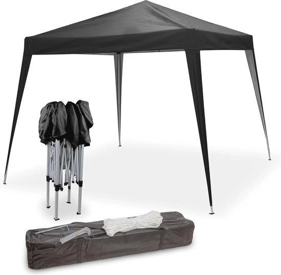 Tenda da Festa Pop-up 3x3m e 2,4x2,4m - Nero Festa all'Aperto e Festa di Giardino