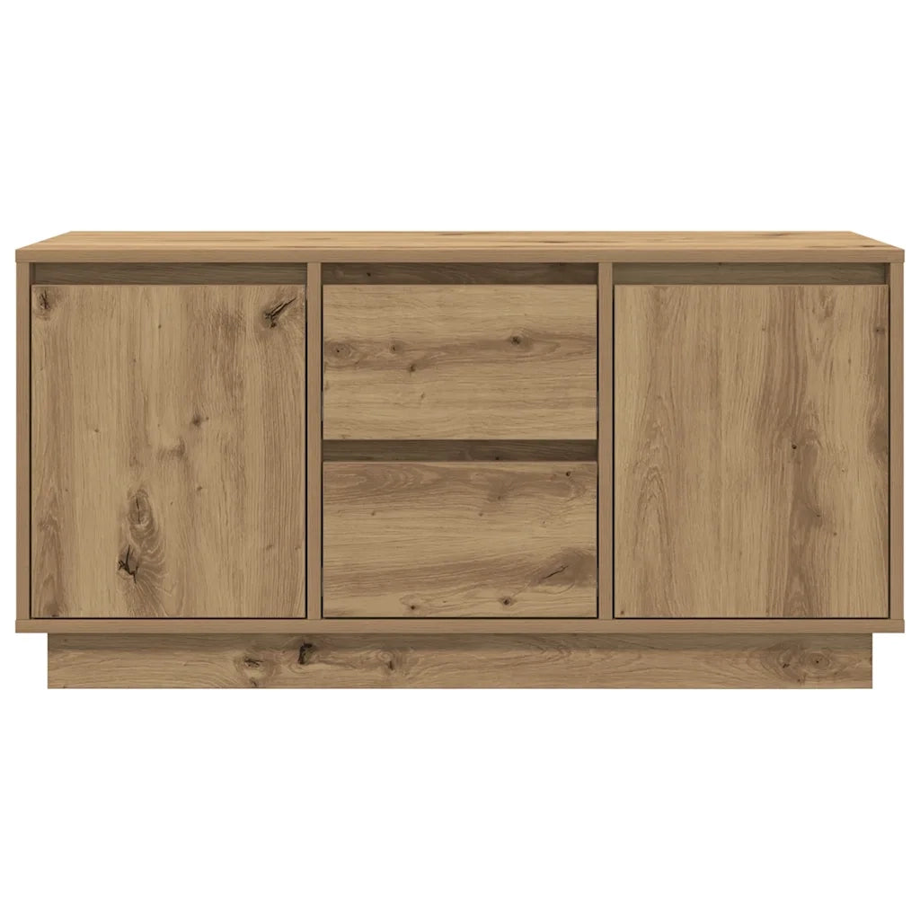 Mobile Porta TV con Luci LED Rovere Artigianale 100x41x50 cm 861417