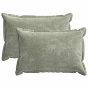 Federa 2 pcs HOUTEN Verde 30 x 50 cm Tessuto Chenille 916177