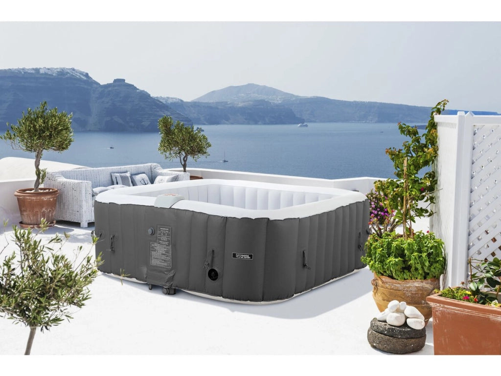 Spa gonfiabile "RIVIERA" in PVC - 6 posti - Grigio/bianco