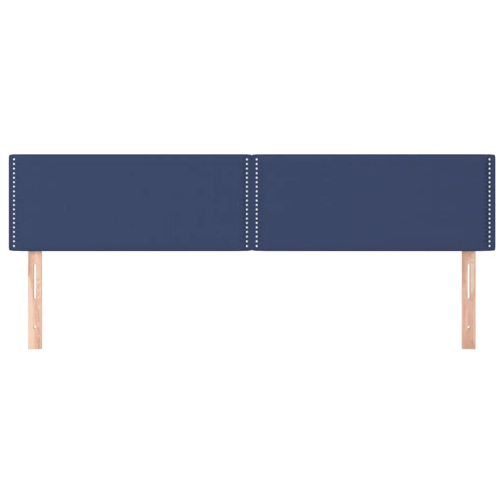 Testiera | Testata Blu 180x5x78/88 cm in Tessuto