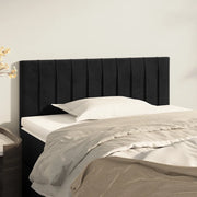 Testiera-Testata-Testiera Decorativa Nera 100x5x78/88 cm in Velluto 532075