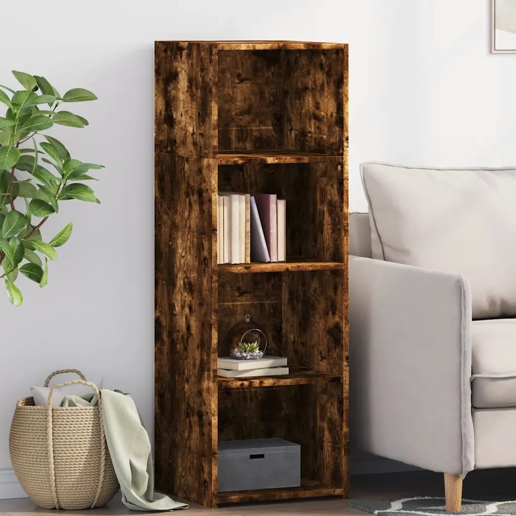 Credenza-Buffet-Armadio da cucina Rovere Fumo 40x41x124cm in Legno Multistrato
