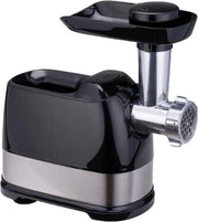 Molinello elettrico - 600 Watt - 3 lame 3-5-7 mm - 15 kg carne al minuto - Acciaio inossidabile - colore argento