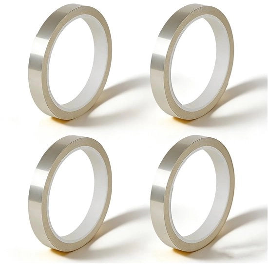 Tessuto sublimazionale trasparente a 4 rotoli, 10 mm x 33 m, adesivo termoresistente, senza residui, ideale per la trasmissione di calore in tazze