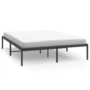 Letto matrimoniale | Letto per adulti | Giroletto in Metallo Nero 140x190 cm