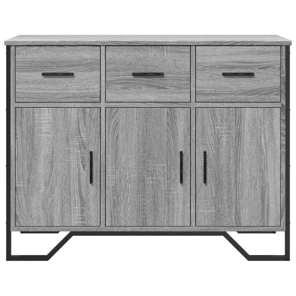 Credenza Grigio Sonoma 97x32,5x74,5 cm in Legno Multistrato 848562